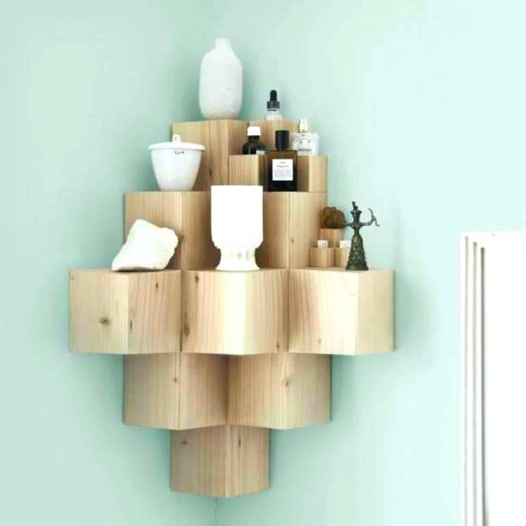 Hanging Corner Showcase Design