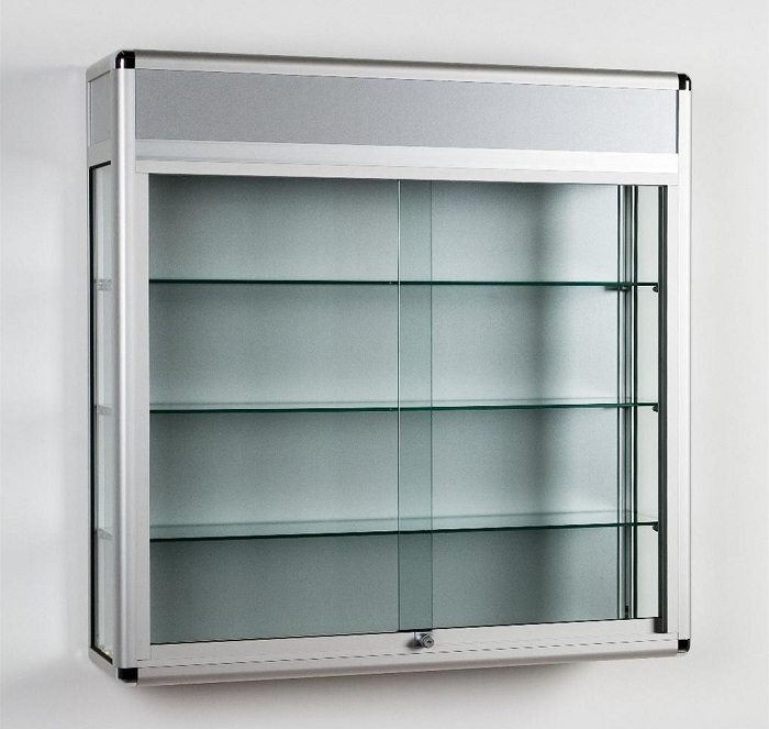 Showcase design with Glass