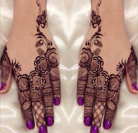 Arabian Style Ring Mehndi Design