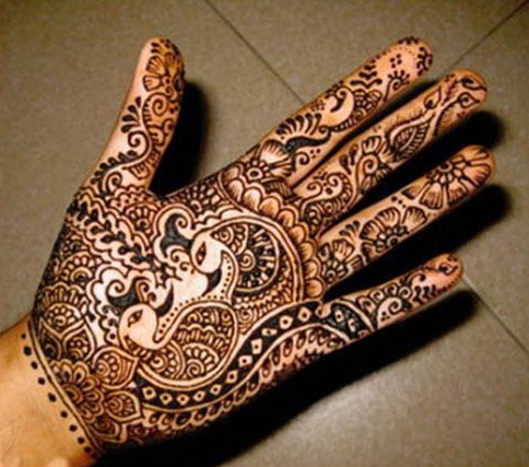 Traditional Mehndi Hands Teej Festival