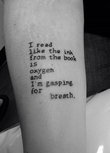 Positive quotes Lettering Tattoo