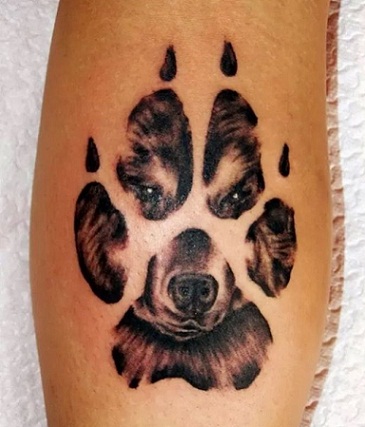 Dog Paw Tattoo Designs