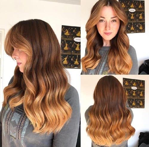 Light Brown Balayage for Long Hair