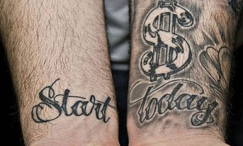 time is money tattoo