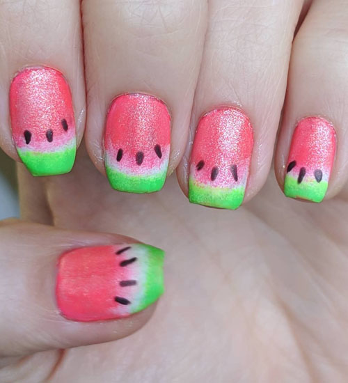 Summer Nail Art Designs Watermelon