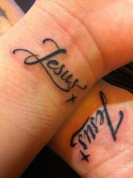 Jesus Name Tattoo On Wrist