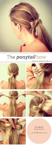 Ponytail Bow Hairstyle