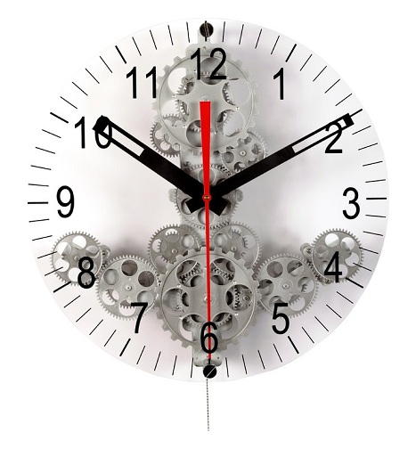 Moving Gear Modern Wall Clock