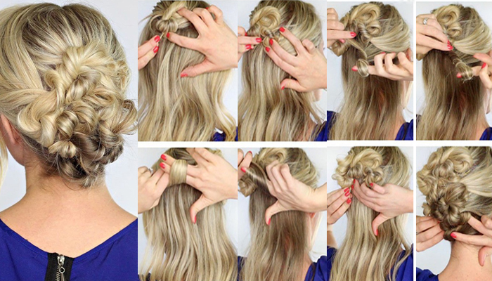 Beautiful Twisted Updo