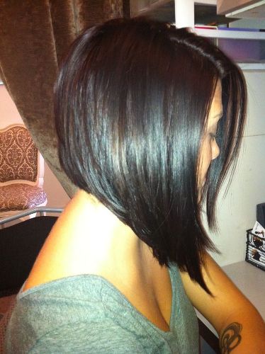 Sleek Angled Bob style