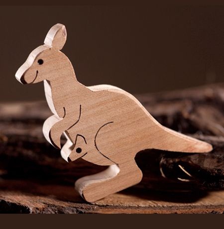 Wooden Kangaroo Crafts
