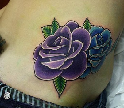 Purple tattoo in Rose