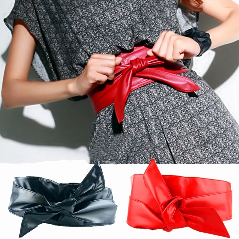 women-red-waist-belt