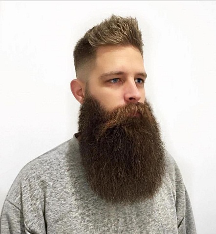 Full Long and Thick Beard Style