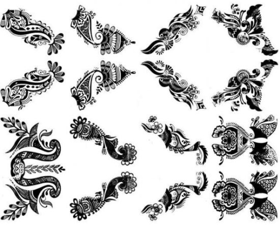 Mehandi Stickers Design 1