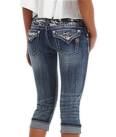 Folded knee length Capri