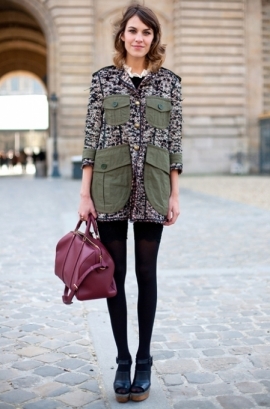 Celebrity Military Fashion Trend