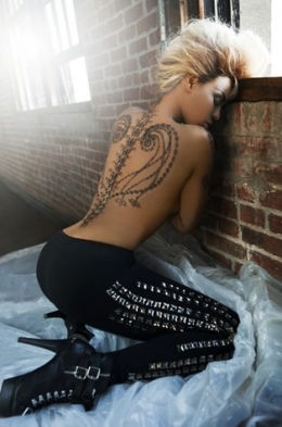 Beyonce New Temptu Tattoo Model