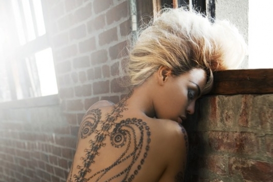 Beyonce New Temptu Tattoo Model