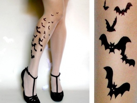 Tattoo Printed Tights Trend