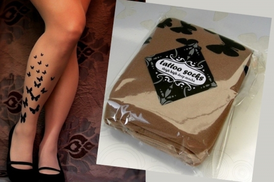 Tattoo Printed Tights Trend