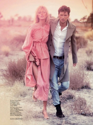 Anja Rubik & Sasha Knezevic for Vogue Russia February 2020