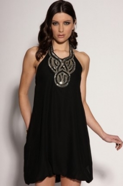 How to Wear Embellished Necklines