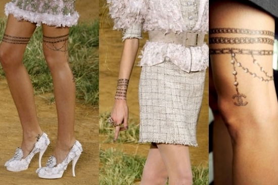 Chanel Temporary Tattoos