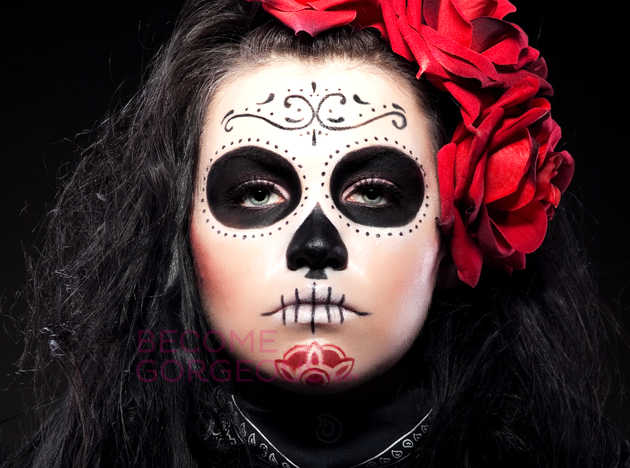 Sugar Skull Makeup for Halloween