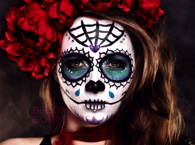 Sugar Skull Makeup for Halloween