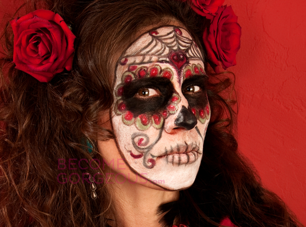 Sugar Skull Makeup for Halloween