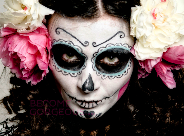 Sugar Skull Makeup for Halloween