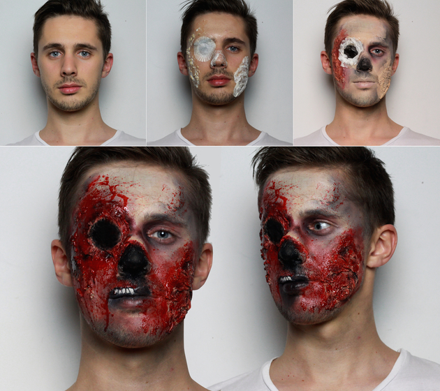 Zombie Makeup Tutorial for Halloween