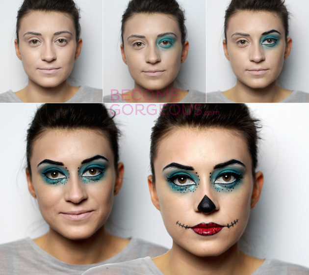 Skelita Calaveras Monster High Makeup Tutorial for Halloween