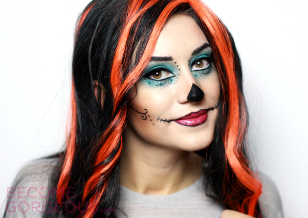 Skelita Calaveras Monster High Makeup Tutorial for Halloween