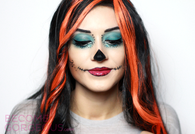 Skelita Calaveras Monster High Makeup Tutorial for Halloween