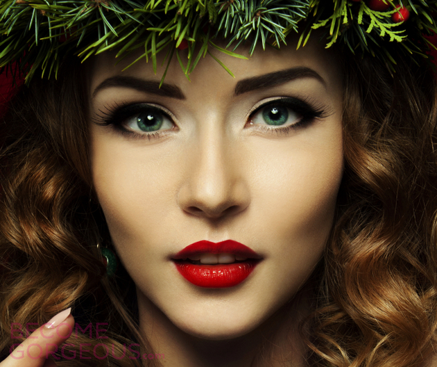 Christmas Makeup Looks and Ideas