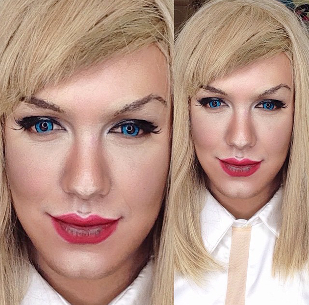 Amazing Makeup Skills! Man Transforms Into Female Celebrities