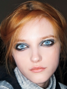 Party Makeup with Glitter and Shimmer