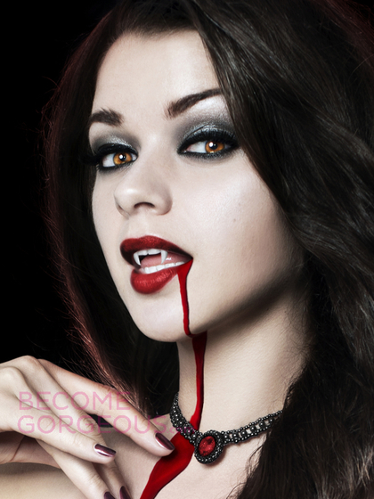 Sexy Vampire Makeup for Halloween