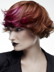 Colored Bangs Hairstyles