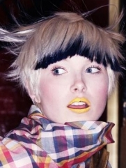 Colored Bangs Hairstyles