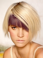 Colored Bangs Hairstyles