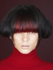 Colored Bangs Hairstyles