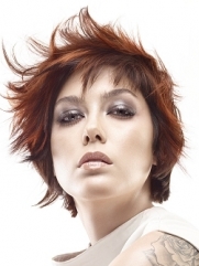 Short Hairstyles with Flipped Bangs