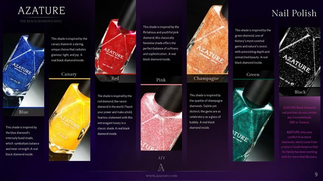 Azature Diamond Nail Polish Collection