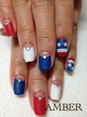 Fourth of July Nail Art and Toe Nail Designs