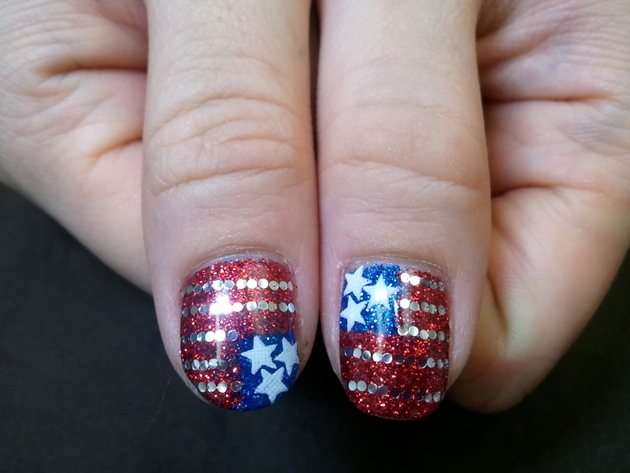 Fourth of July Nail Art and Toe Nail Designs