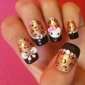 Hello Kitty Nail Art Ideas