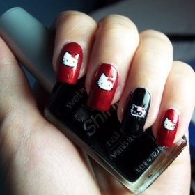 Hello Kitty Nail Art Ideas